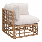 Kapalua Corner Chair Beige & Natural