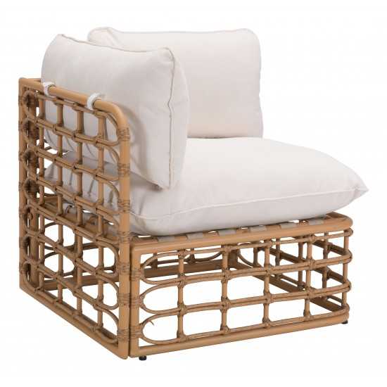 Kapalua Corner Chair Beige & Natural