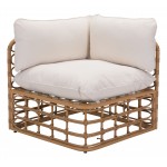 Kapalua Corner Chair Beige & Natural