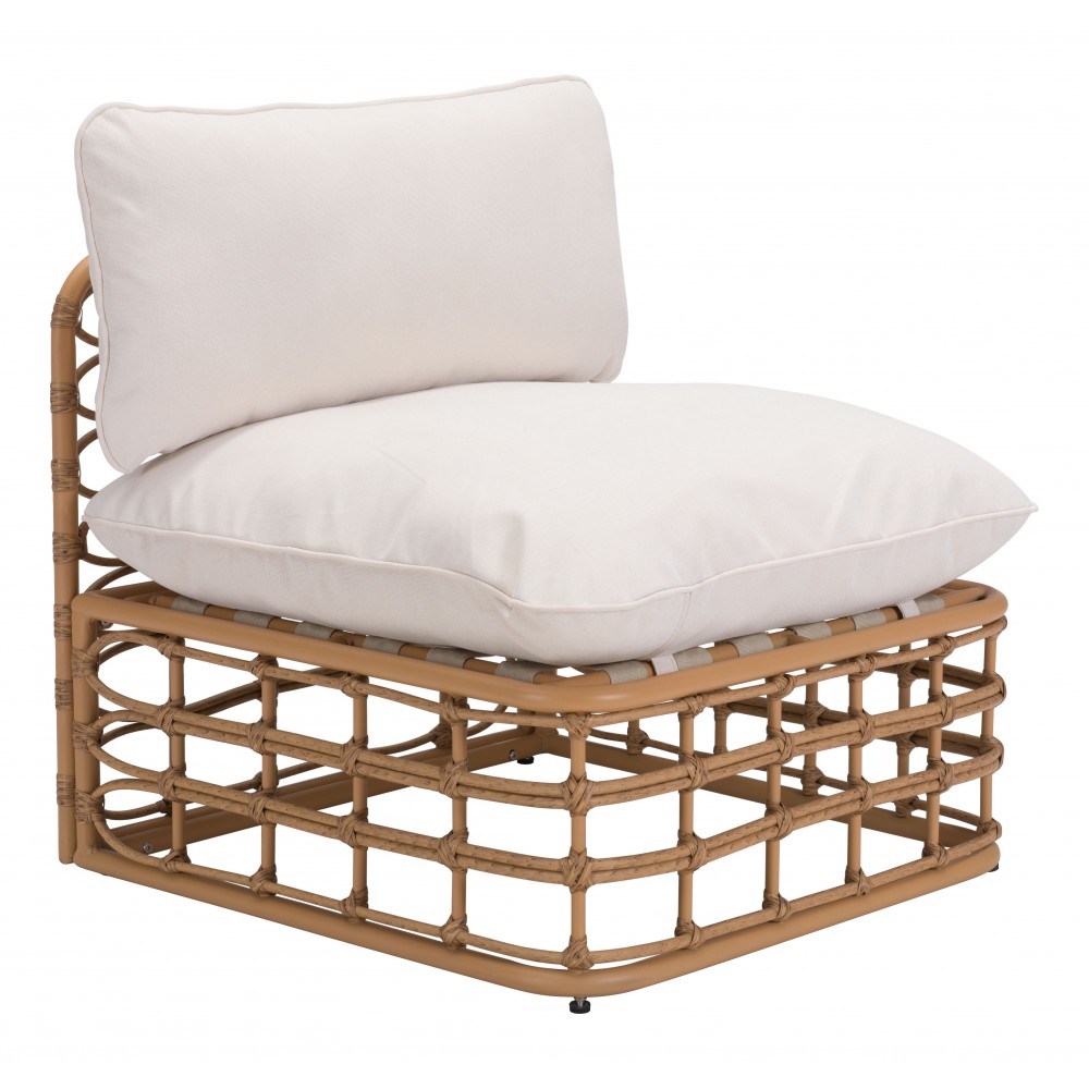 Kapalua Middle Chair Beige & Natural Kapalua Middle Chair Beige & Natural