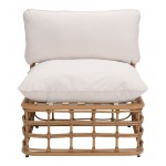 Kapalua Middle Chair Beige & Natural