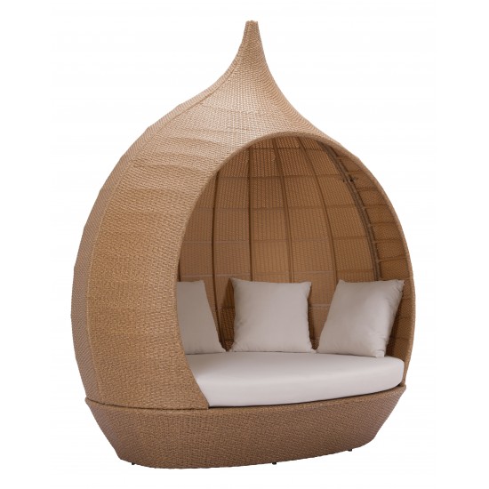 St Lucia Beach Daybed Beige & Natural