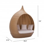 St Lucia Beach Daybed Beige & Natural