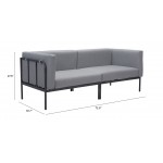 Cancun Sofa Dark Gray