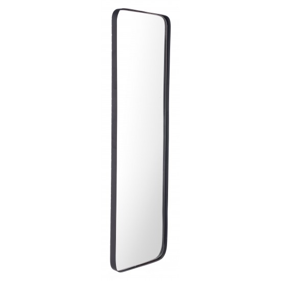 Rectangular Metal Back Mirror Black