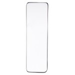 Rectangular Metal Back Mirror Black