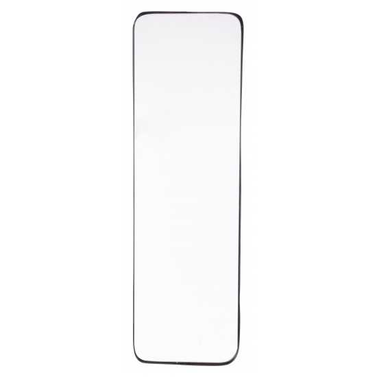 Rectangular Metal Back Mirror Black