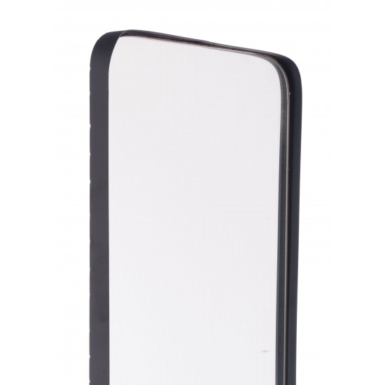 Rectangular Metal Back Mirror Black