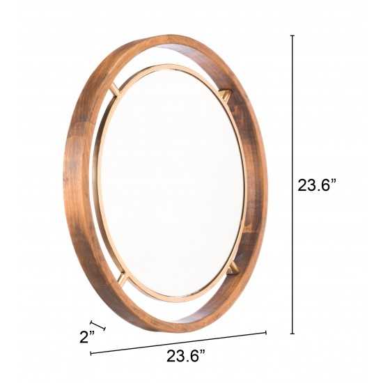 Round Mirror Gold