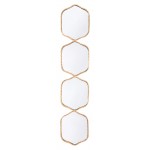 Four Hex Mirror Gold