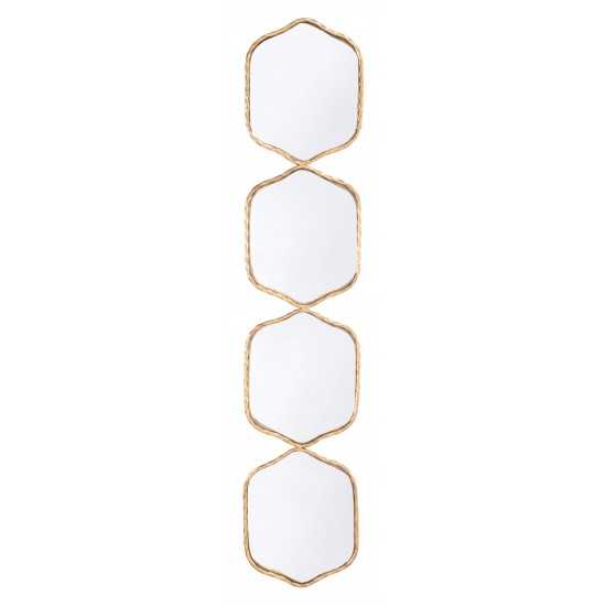 Four Hex Mirror Gold