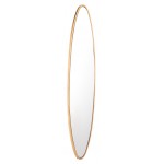 Large Oval Mirror Gold