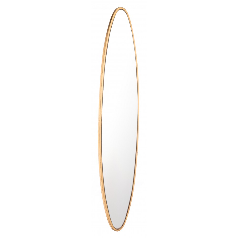 Large Oval Mirror Gold