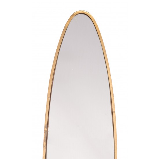 Large Oval Mirror Gold