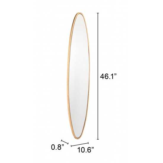 Large Oval Mirror Gold