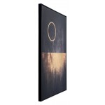 Full Moon Rises Canvas Black & Gold