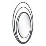 Luna Round Mirror Black