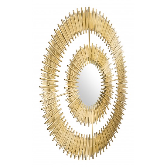 Zeus Round Mirror Gold