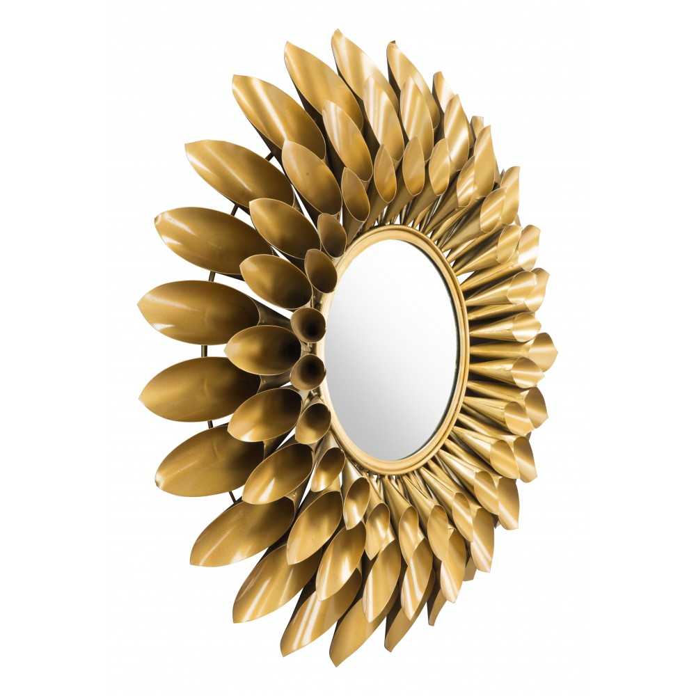 Sunflower Round Mirror Gold Sunflower Round Mirror Gold