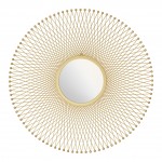 Glow Round Mirror Gold