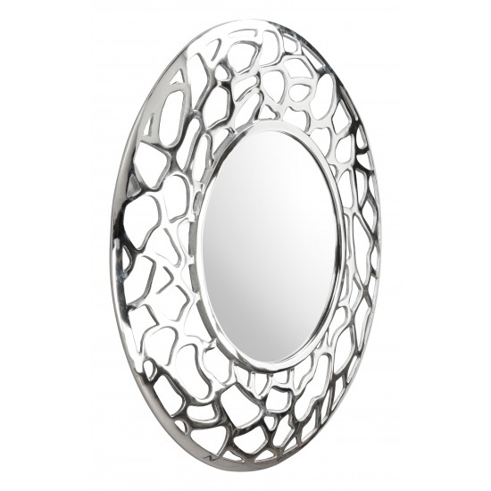 Reef Round Mirror Aluminum