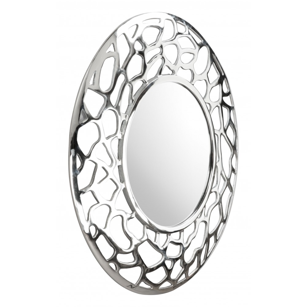 Reef Round Mirror Aluminum Reef Round Mirror Aluminum