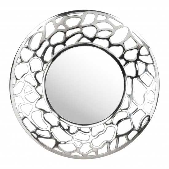 Reef Round Mirror Aluminum