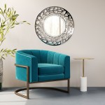 Reef Round Mirror Aluminum
