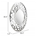 Reef Round Mirror Aluminum