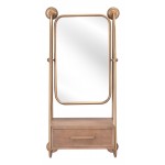 Peralta Mirror Shelf Gold