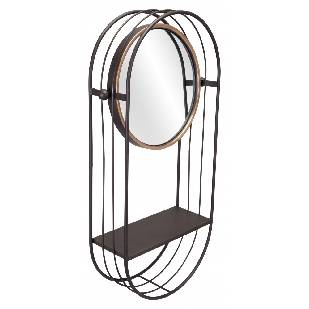Saroni Mirror Shelf Gray Saroni Mirror Shelf Gray