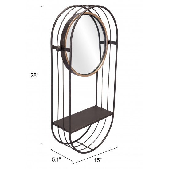 Saroni Mirror Shelf Gray