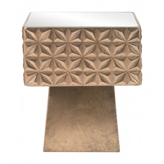 Mayan Side Table Gold