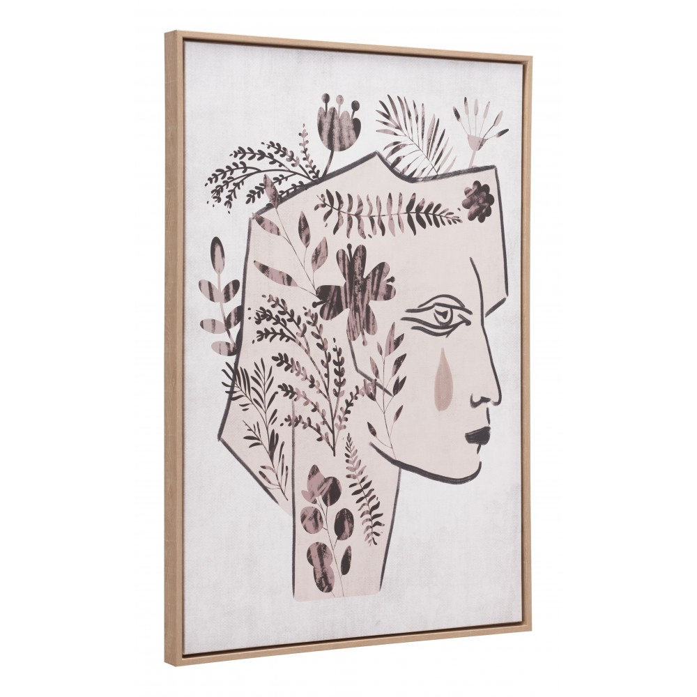 Mujer Canvas Wall Art Multicolor