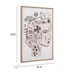 Mujer Canvas Wall Art Multicolor