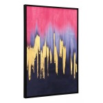 Sunset Wave Canvas Wall Art Multicolor