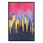 Sunset Wave Canvas Wall Art Multicolor