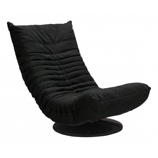 Down Low Swivel Chair Black