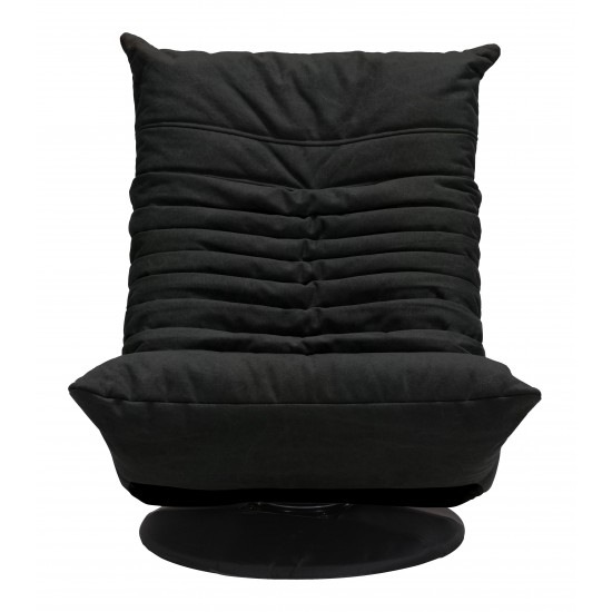 Down Low Swivel Chair Black