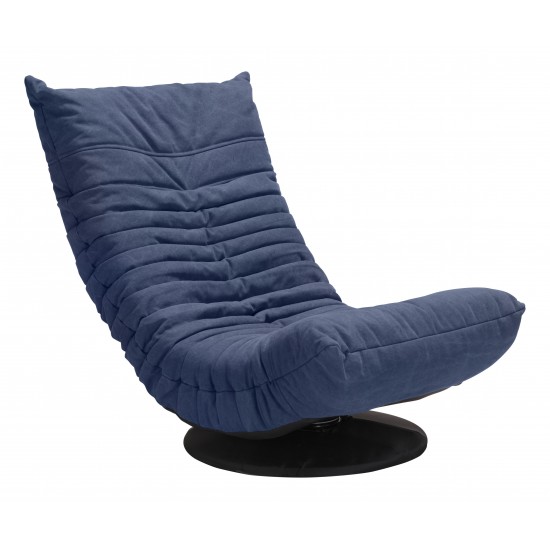 Down Low Swivel Chair Blue