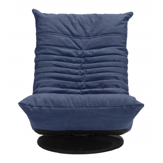 Down Low Swivel Chair Blue