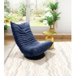 Down Low Swivel Chair Blue