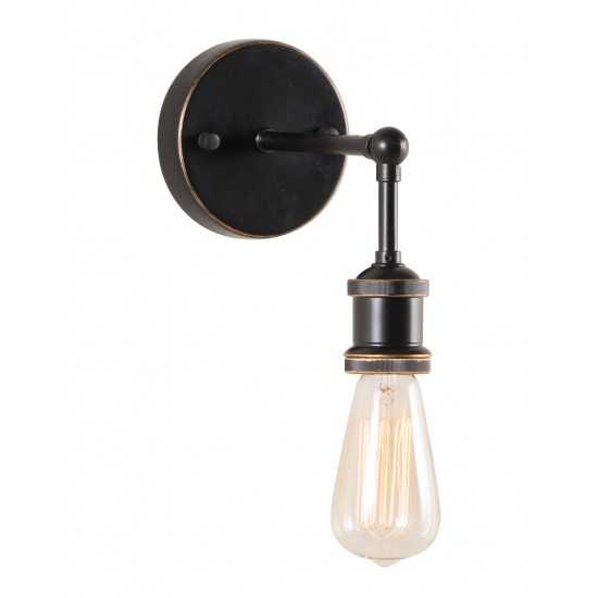 Miserite Wall Lamp Antique Black, Gold & Copper