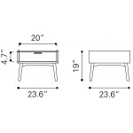 Design District Side Table Walnut