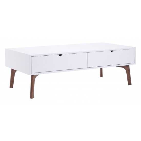 Padre Coffee Table Walnut & White