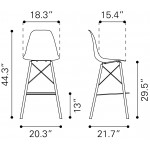 Shadow Bar Chair Natural & Gold