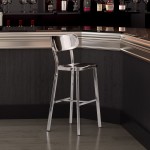 Winter Bar Chair Polished Stainless Steel