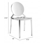 Eclipse Dining Chair (Set of 2) Stainless Steel