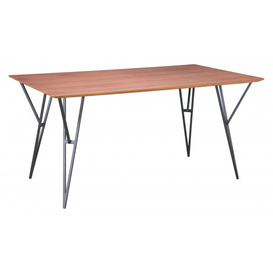 Audrey Dining Table Walnut & Black