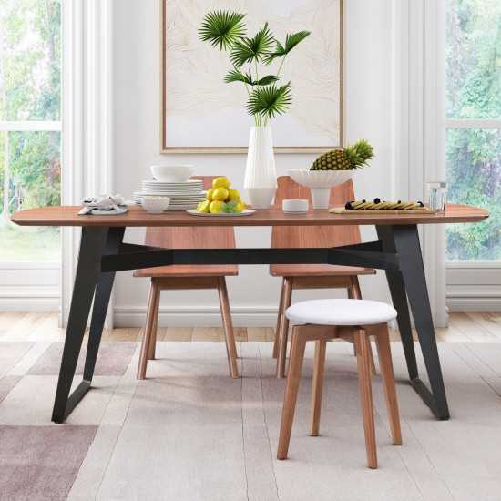 Fletcher Dining Table Walnut & Black